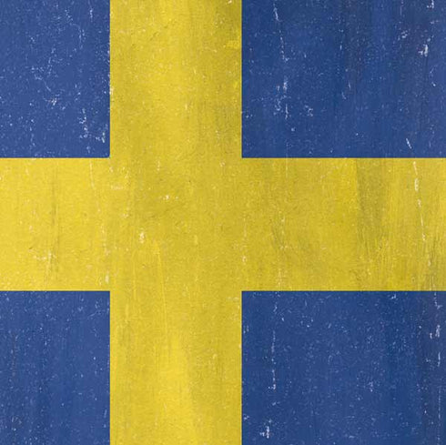 Sweden Flag Distressed Galaxy Book 12in Skin